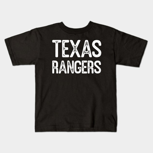 Texas Rangers Kids T-Shirt by Oyeplot